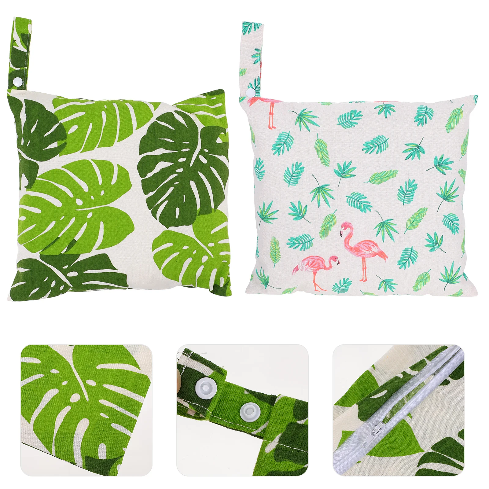 

Wet Dry Diaper Bag: 2Pcs Reusable Wet Bag Bags Washable Travel Bags Yoga Gym Bag for Swimsuits or Wet Clothes