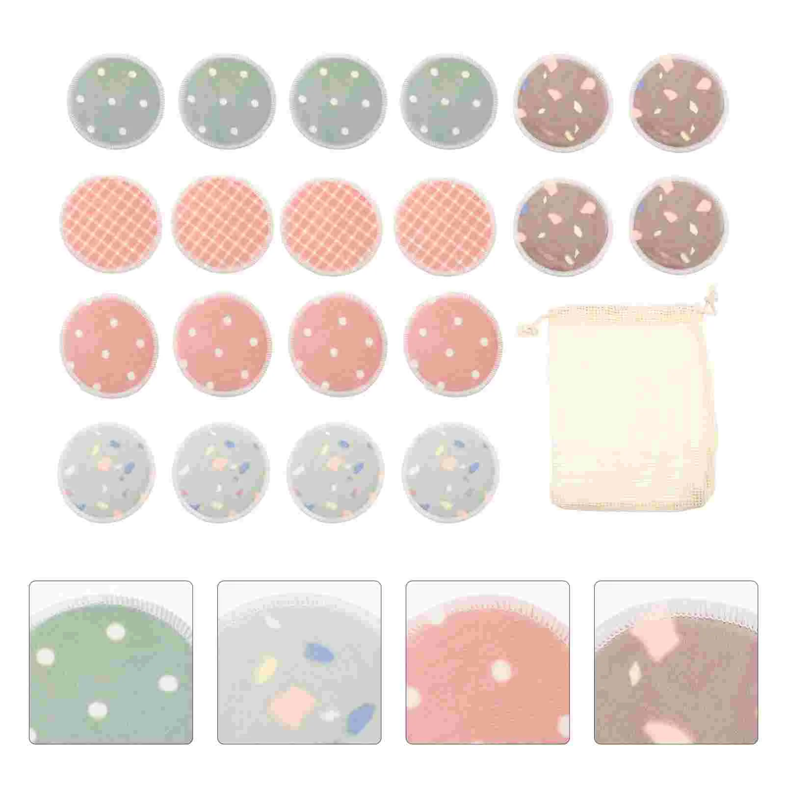 Makeup Cleanser Reusable Remover Pads Face Toner Natural Bamboo Cotton Rounds Wipe Cushion Foundation Puff Towel
