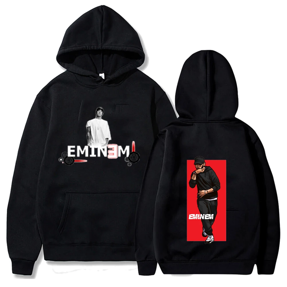 

Eminem Hoodies Funny Rick Sweatshirts Streetwear Men Hooded Pullover Unisex Long Sleeve Men Women Vintage Harajuku Y2K Hoodies
