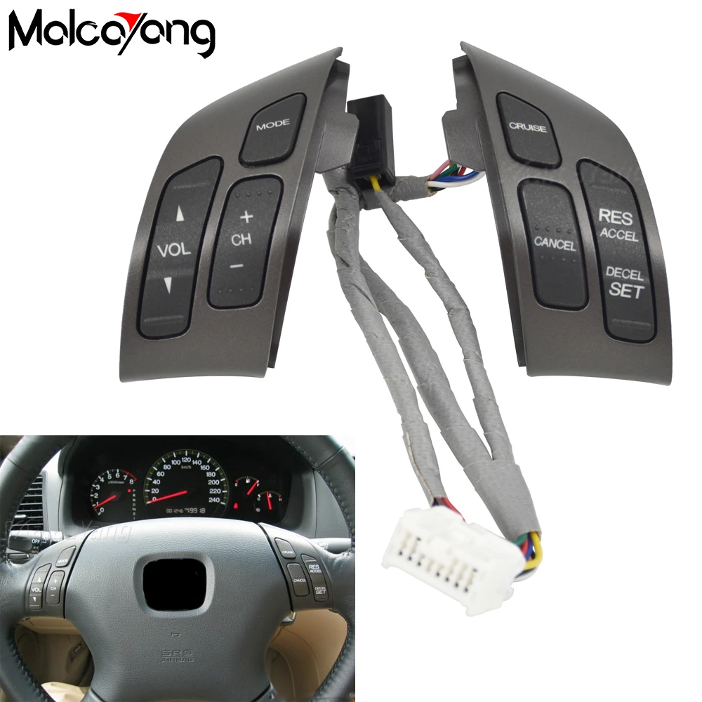 

Steering Wheel Audio Control Switch For Honda Accord Odyssey EX Sedan MK7 2003-2008 35880-SDB-A21 35880-SDB-A01ZA 35880SDBA01ZA
