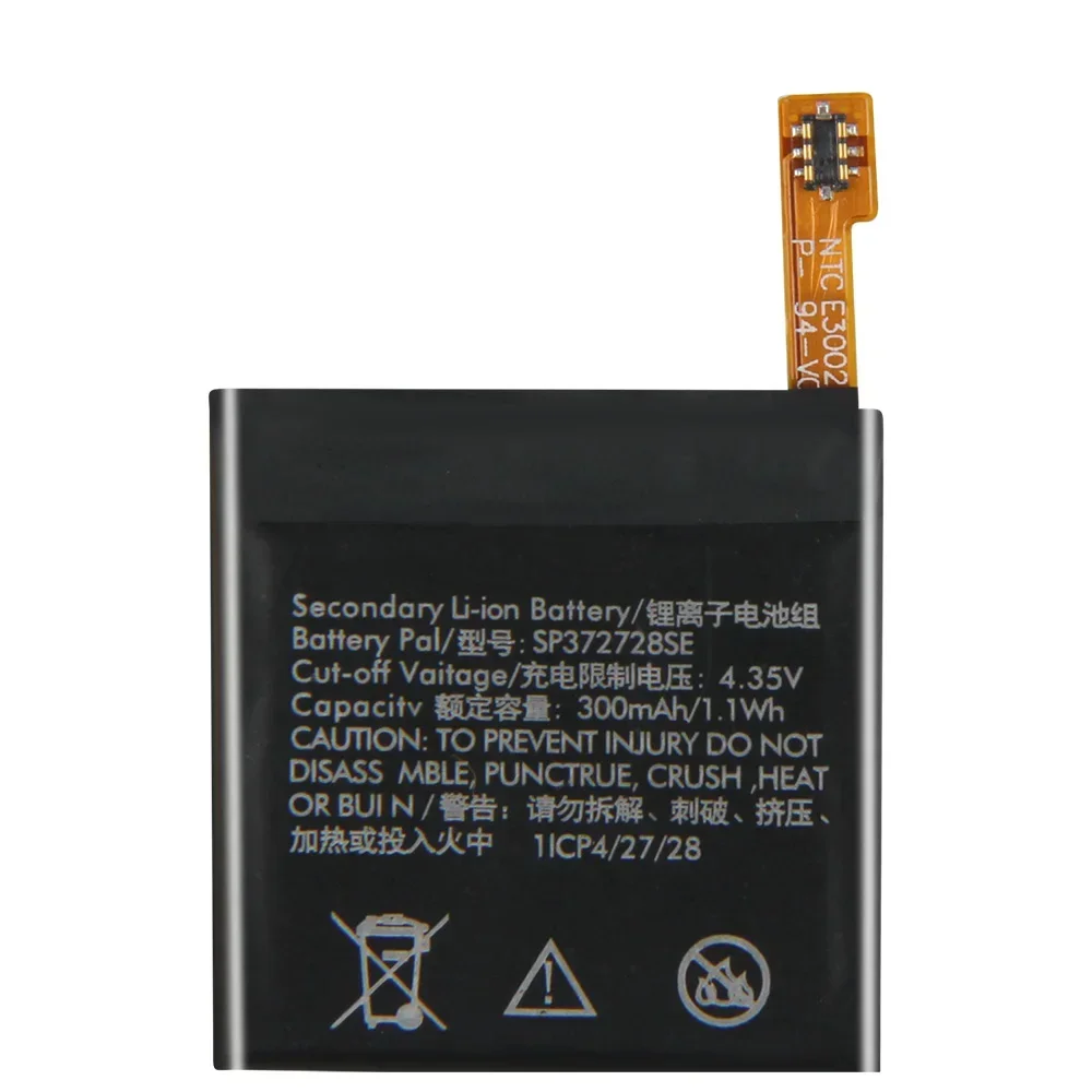 Запасной аккумулятор SP 372728 SE для Ticwatch 2 1 Express Ticwatch2 WE11056 Высококачественные