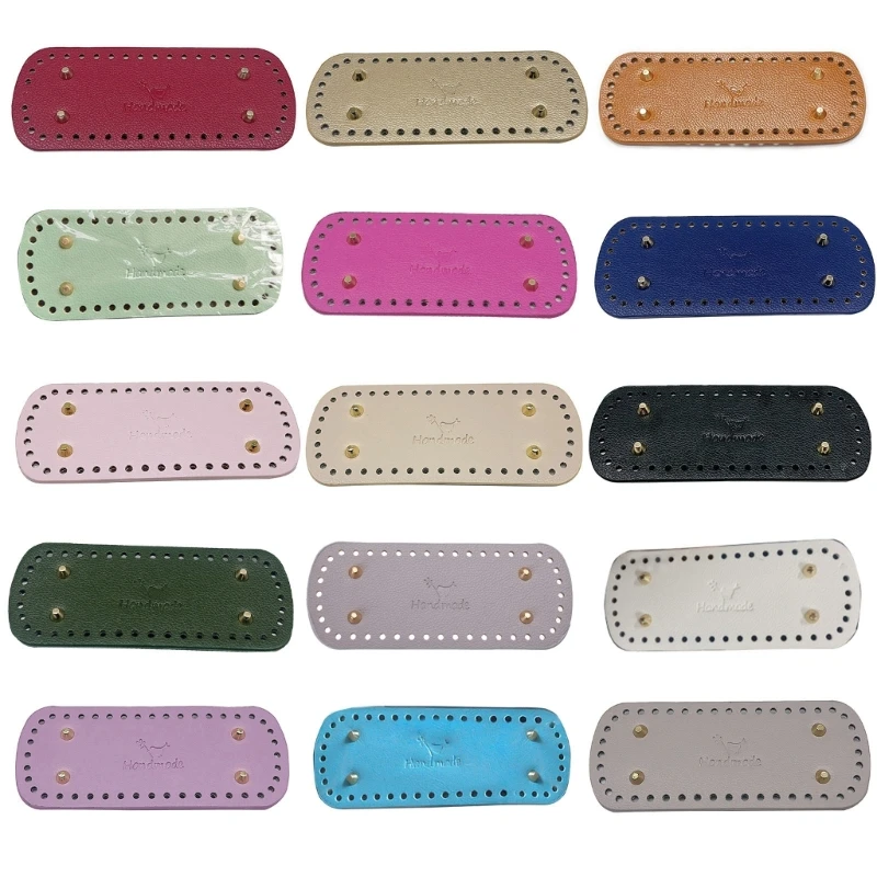 

M6CC Oval Round Bags Bottom with 44 Holes Nail-Bottom Shaper Pad DIY Leather Bag Base