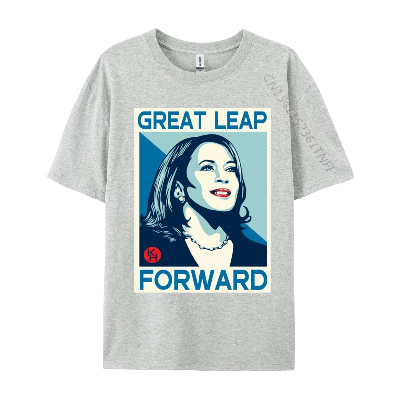 Great Leap Forward Kamala Harris Повседневные хлопковые топы и футболки для мужчин Футболки