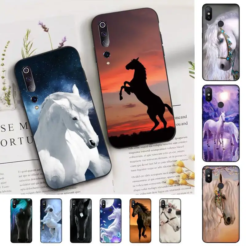 

Running Horses Phone Case for Xiaomi mi 5 6 8 9 10 lite pro SE Mix 2s 3 F1 Max2 3