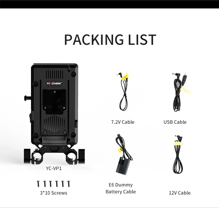 Адаптер питания для аккумулятора YinChem YC-VP1