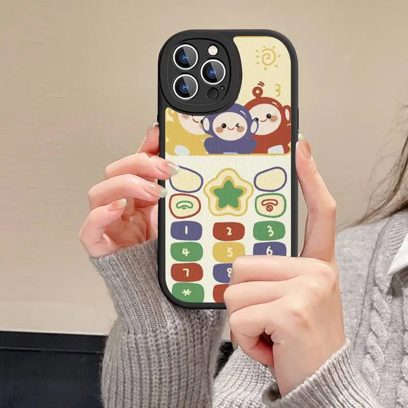 Lovely T-Teletubbies Phone Case Hard Leather For iPhone 14 13 12 Mini 11 14 Pro Max Xs X Xr 7 8 Plus
