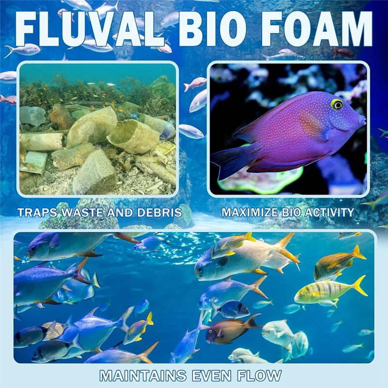 Фото 【ПОДАРОК】Сменные пенящиеся фильтрующие подушечки Fx4 для канистр Fluval FX5/FX6 - аквариумная био-губка, 12 шт. в упаковке №5