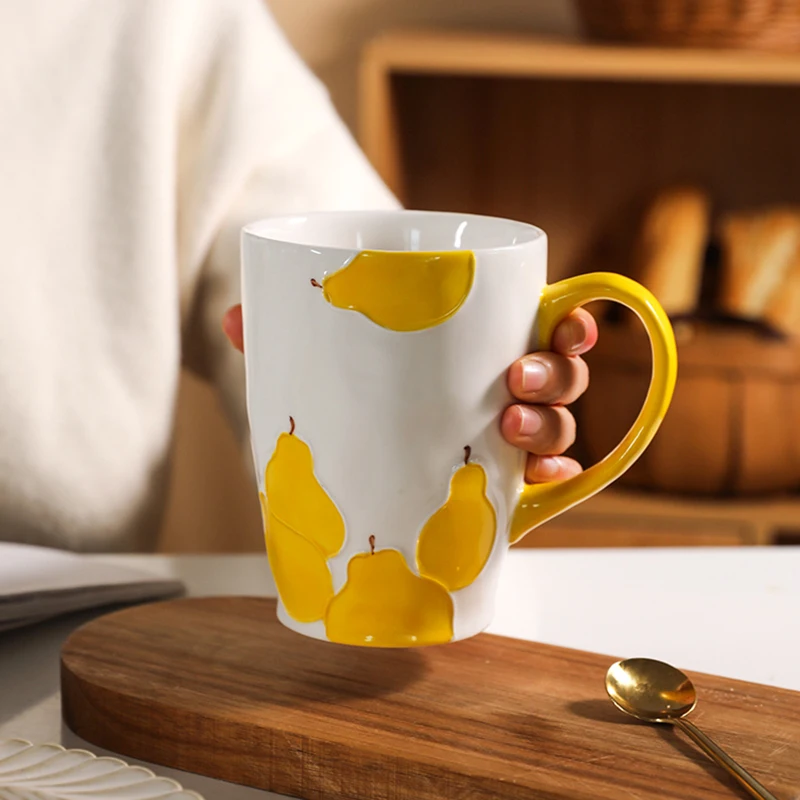 

Kawaii Cute Coffee Cup Bubble Tea Travel Camping Funni Gift Espresso Coffee Mug Friends Xicaras Para Cafe Christma Drinkware