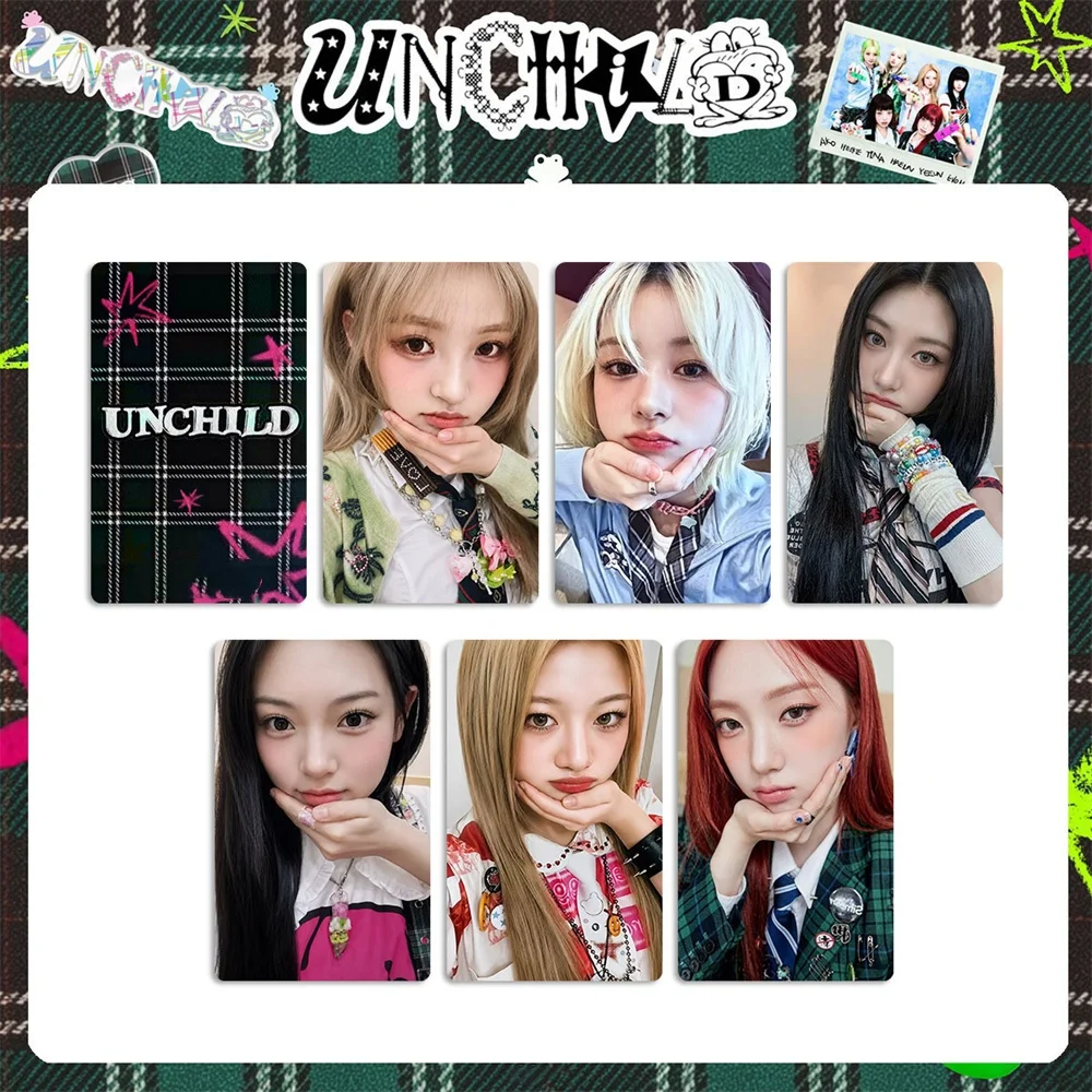 Набор из 6 фотокарточек UNCHILD We Are UNCHILD HD для косплея, двусторонние глянцевые LOMO-карточки YEEUN HEEKIE TINA AKO EVON HAEUN, подарок для фанатов (art.: 3920dbf0410bf) - 3920dbf0410bf