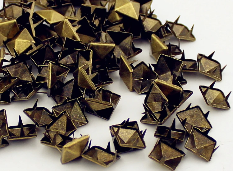 Promotional 1000pcs 7mm Bracelet And Leather Rivet Punk Pyramid Studs Metal Claws Nailhead DIY Accessories Shoes Bags | Дом и сад