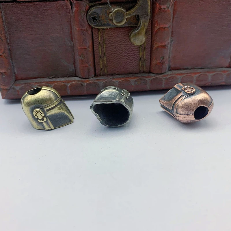 

Helmet Umbrella Rope Drop Brass EDC Knife Pendant Keychain Accessories Mobile Phone Pendant Niche Bracelet Hair Beads Wholesale