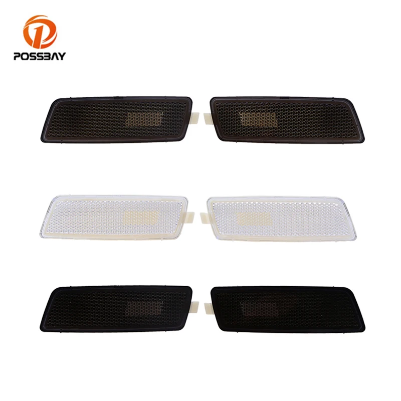 2pcs Car Front Bumper Side Marker Light Grey Indicator Signal Lamp Housing For VW Jetta Golf MK5 2006-2009 Auto Accessories