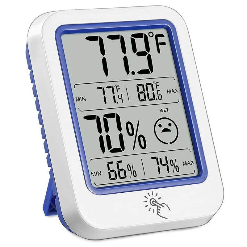 

Digital Hygrometer,Indoor Thermometer,Hygrometer Gauge Indicator With, Press Backlight Temperature And Humidity