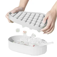 ice cube tray with lid ice cube maker with 36 compartments flexible ice cube molds with box for chilled drinks whiskey cocktail