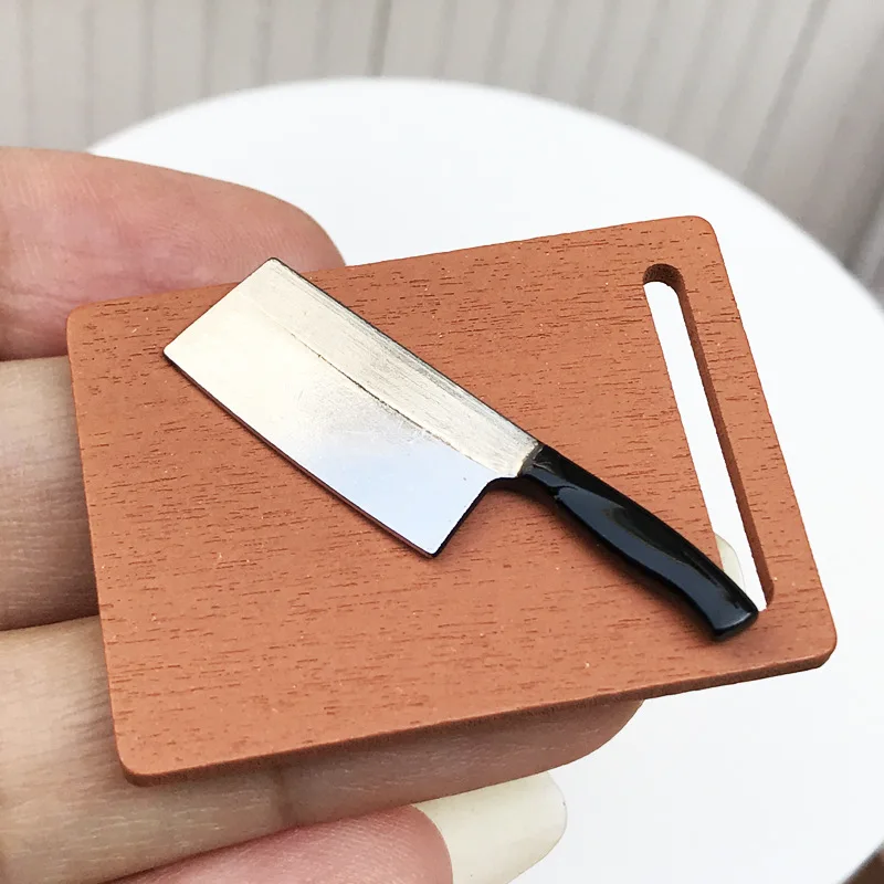Забавная мини-разделочная доска кухонный нож украшения миниатюрные фигурки