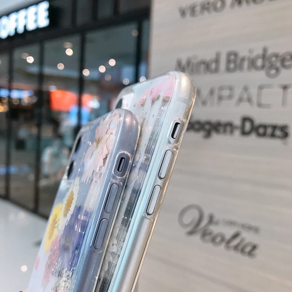 Flowers Painting Phone Case for IPhone 12 13 11 Pro Max X XR XS Max Transparent Cover for IPhone SE 2020 8 7 14 Plus Coque Funda