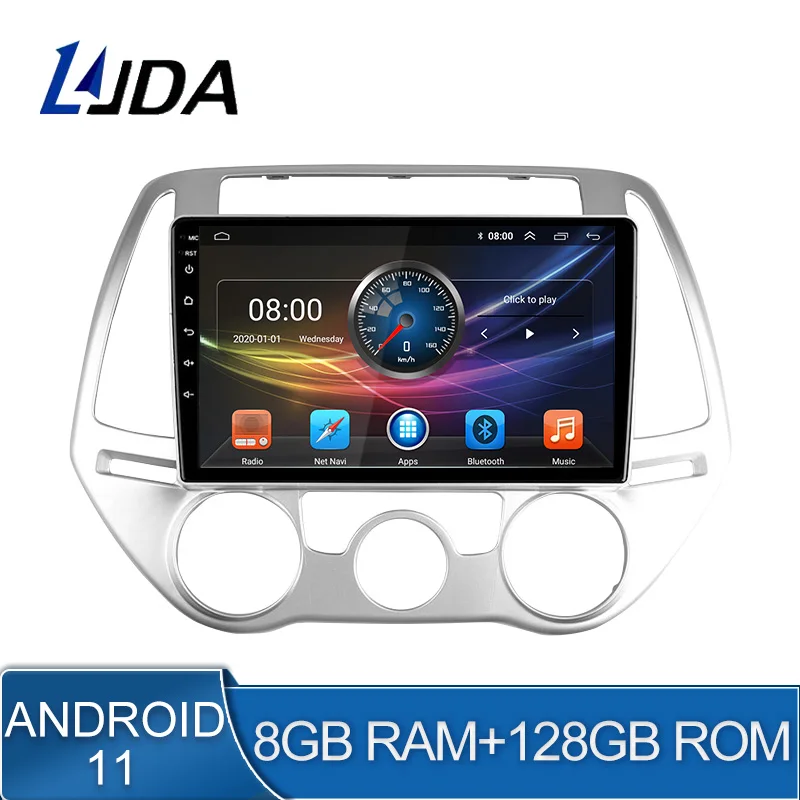 

8G+128G DSP Android 11 Car Multimedia Player For Hyundai I20 2010 2011 2012 2013 2 Din Car Radio GPS Navi Stereo WiFi Octa Core