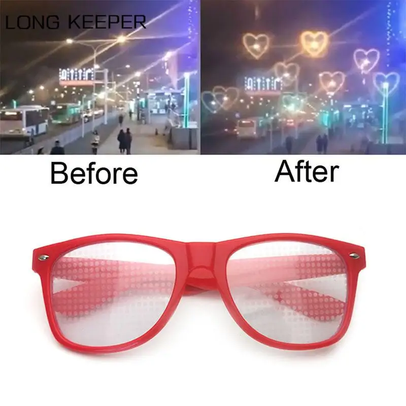 

Love Heart Shape Sunglasses Love Special Effects To Watch The Light Change Into A Heart-shaped Glasses At Night Sunglasses