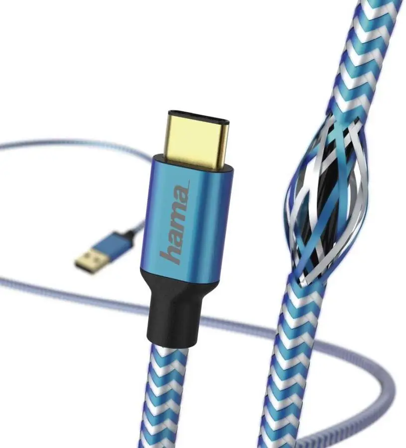 Кабель Hama 00178295 USB (m)-USB Type-C (m) 1.5 м синий |