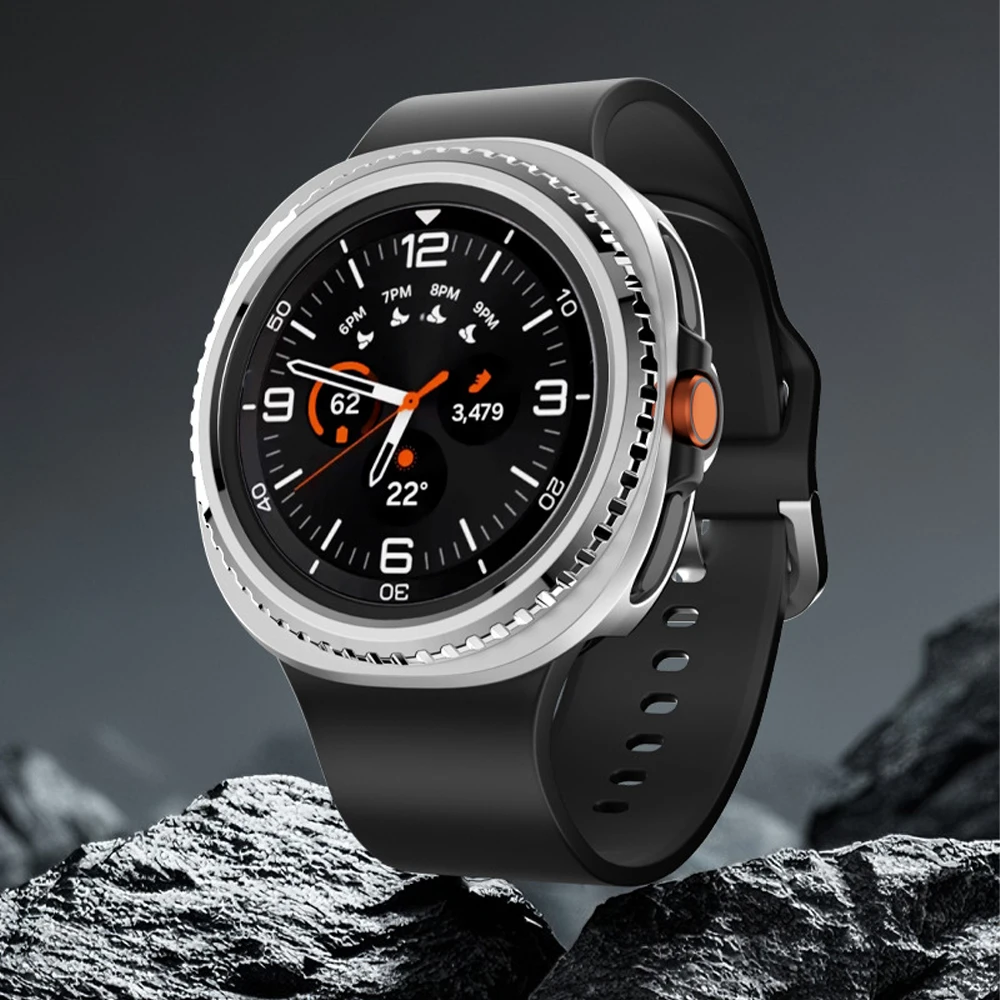 Фото Металлическое кольцо безеля + чехол для Samsung Galaxy Watch 8 classic 46 мм, защитный жесткий защитный бампер для ПК Galaxy Watch8 classic Case 46 №4