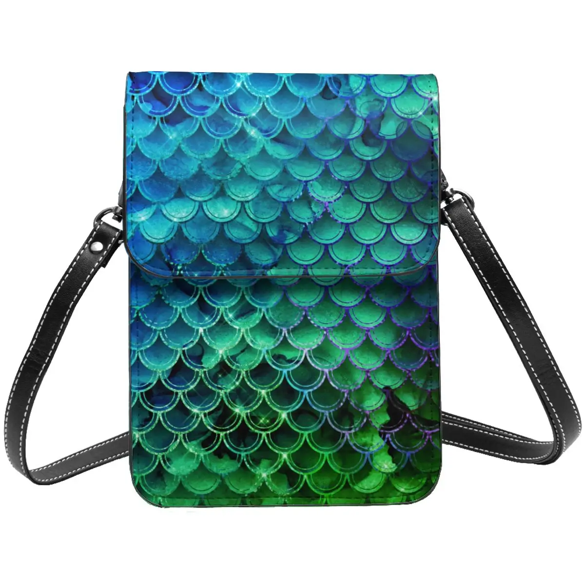 

Сумка на плечо с юбкой-годе и эффектом омбре