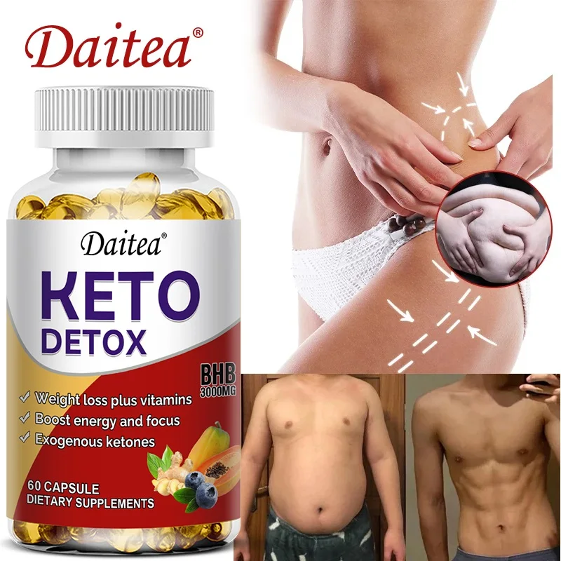 

Keto Capsules - Weight Loss Detox Cleansing Supplement - Gives You Strength, Improves Body Metabolism, Slims Down Belly