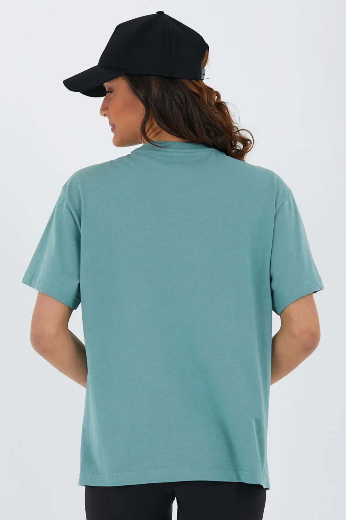 Женская футболка оверсайз с принтом морской волны Повседневная коротким рукавом