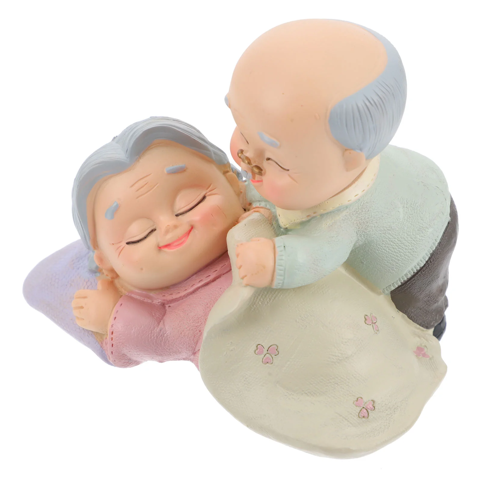 

Couple Figurines Elderly Resin Wedding Anniversary Couples Loving Cake Statue Topper Figurine Statues Ornaments Decoration