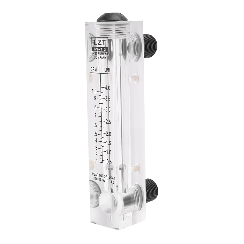 3x черная регулируемая ручка 0 1-1 GPM панель типа расходомера воды LZM-15