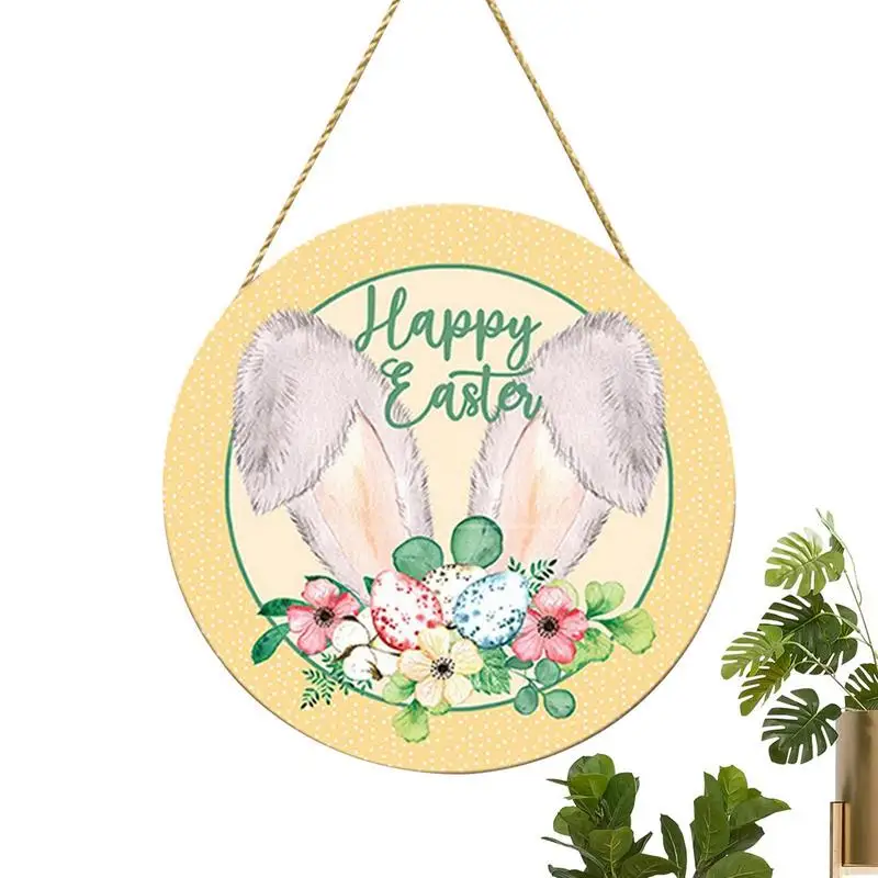 

Easter Wooden Pendant Decoration DIY Wood Hanging Crafts Cute Bunny Egg Shell Easter Ornaments Party Supplies Wood Crafts