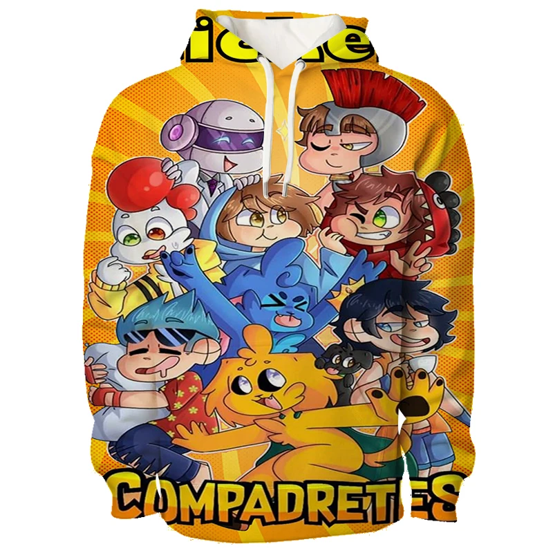 Модная повседневная толстовка Compadretes Mikecrack забавный пуловер с героями