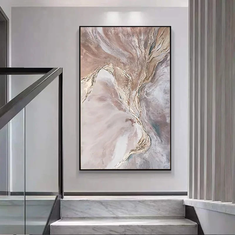 Современная Абстрактная текстура акриловая Картина на холсте ручная роспись