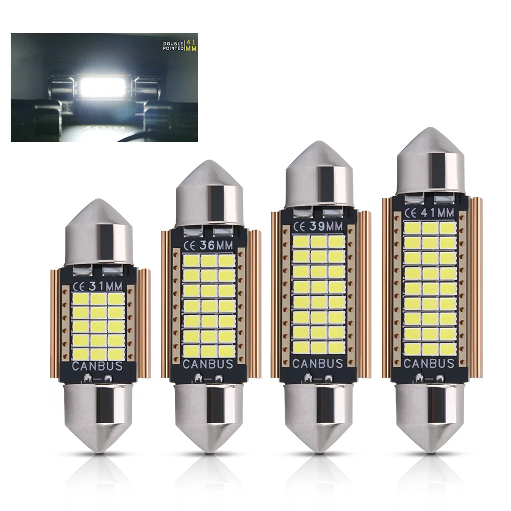 

1X новейшая гирлянда 31/36/39/41 мм светодиодные лампы C5W C10W C3W супер яркий автомобильный купольный светильник Canbus авто внутренние лампы для чтения белый 12 В