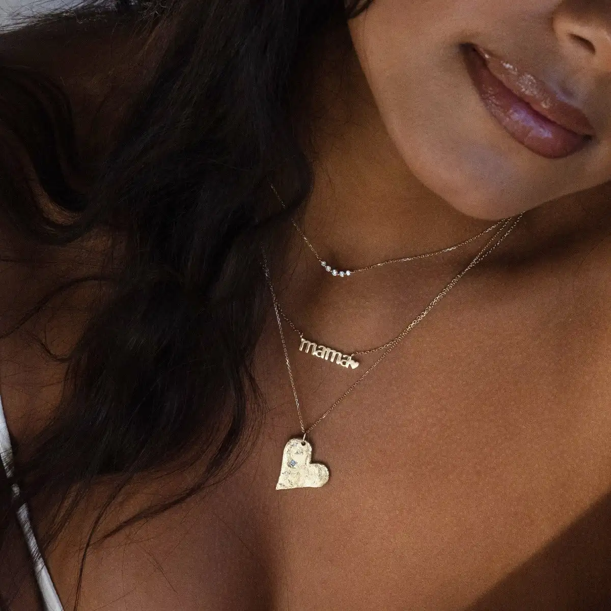 

Heart of Gold Necklace - S925 Sterling Silver Jewelry for Women