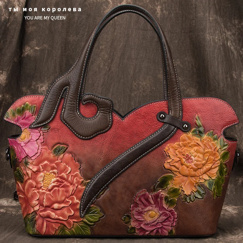 

Luxury Women Handbag Genuine Leather Shoulder Crossbody Bag Large Capacity Casual Totes for Ladies High Quality Women Bags