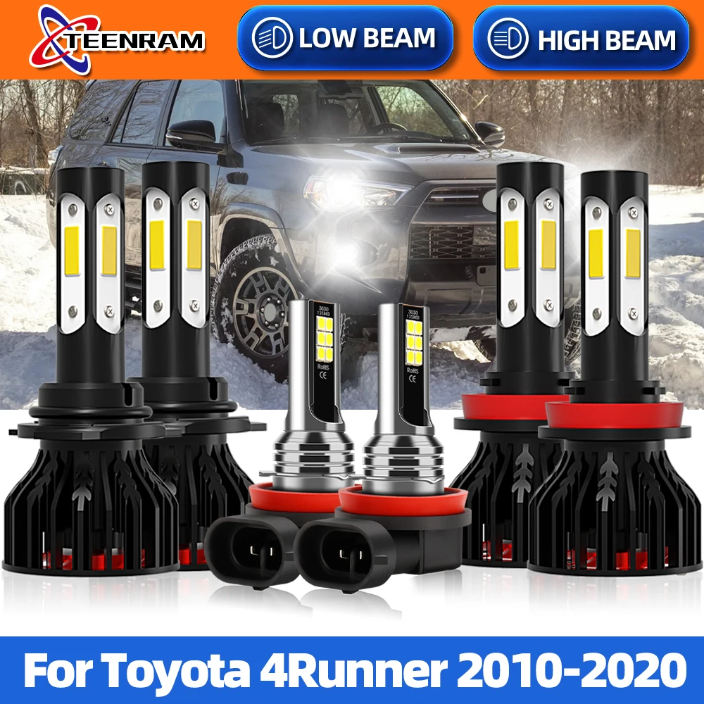 

90W H11 Canbus LED Car Headlight Bulbs Auto Fog Lights 6000K LED Headlamp For Toyota 4Runner 2010-2015 2016 2017 2018 2019 2020