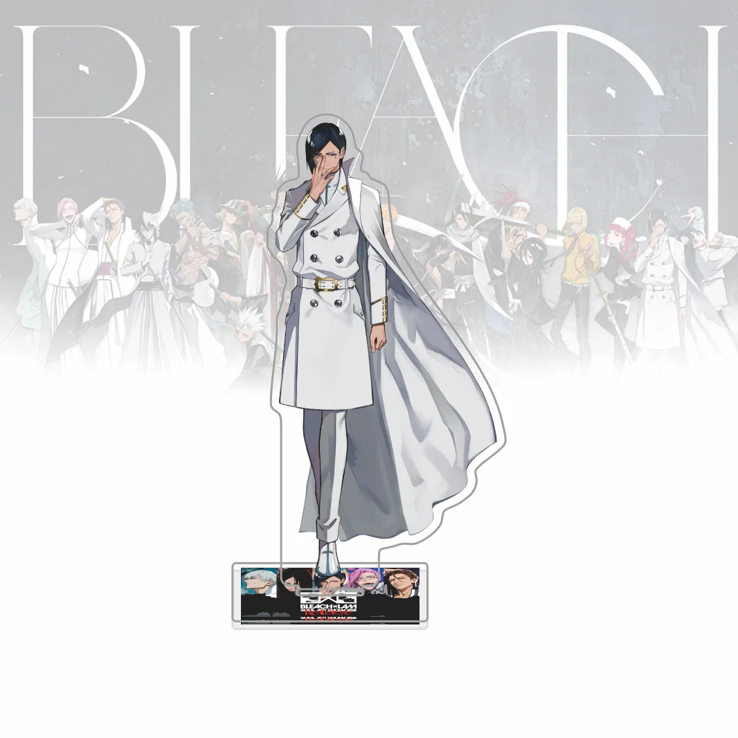 Фото Акриловая фигурка-стенд по аниме Bleach: Куросаки Ичиго, Айзен Гин, Уноха Исиде. Модель-подставка, декор для стола, игрушка, брелок для итабэга. №2