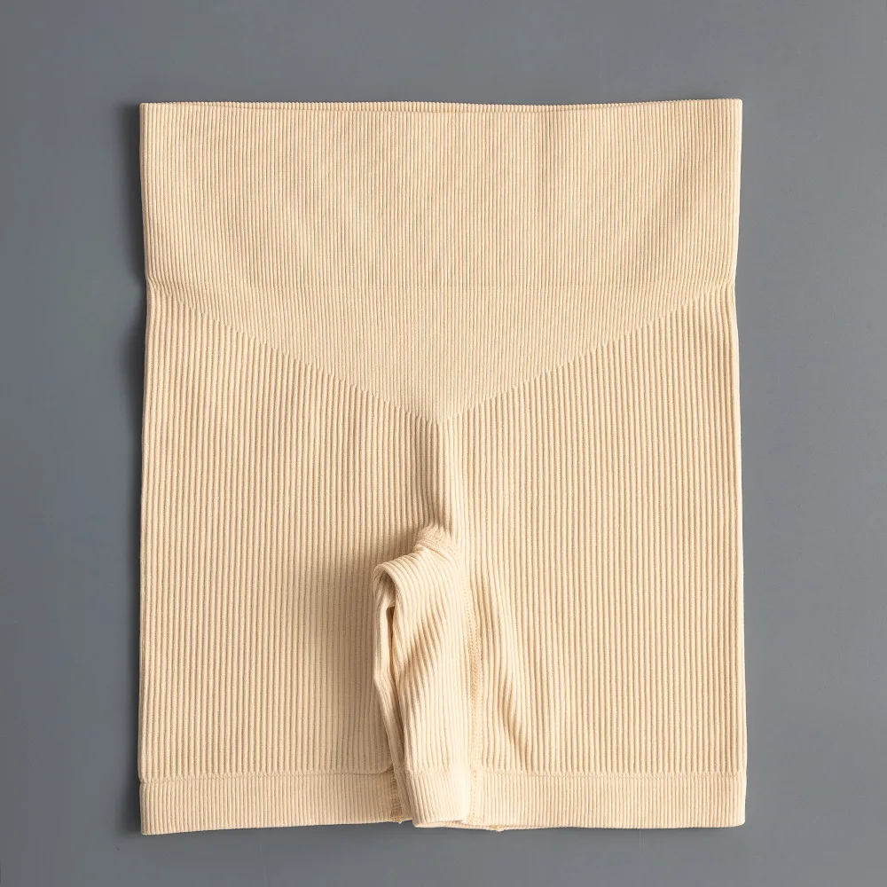 Women Ribbed Shorts High Waist Gym Workout Fitness Yoga Shorts Women Short Hip Push Up Gym Sports Cycling Shorts Women Leggings