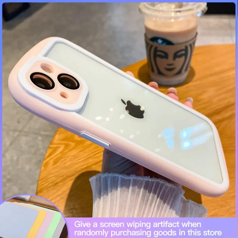 

Роскошный нишевой индивидуальный чехол в комплекте с линзами, подходящими для IPhone14 14promax 13Promax 12, Модный чехол для телефона с защитой от паден...