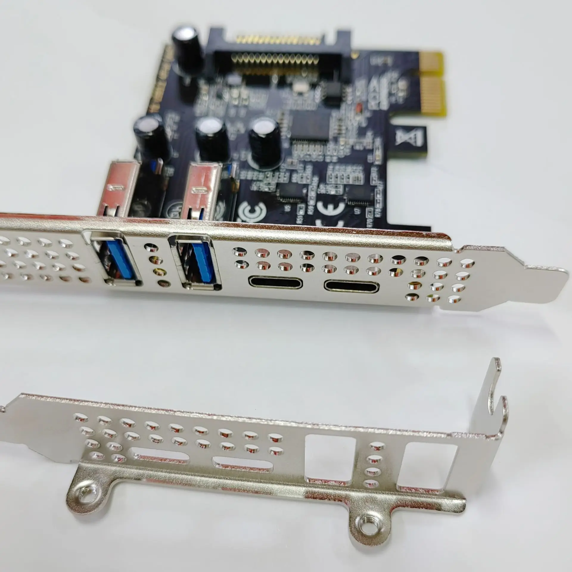 Плата расширения PCIe на 2 порта USB 3.0 + Type-C настольная карта USB-адаптера 5 Гбит/с 2A2C NEC
