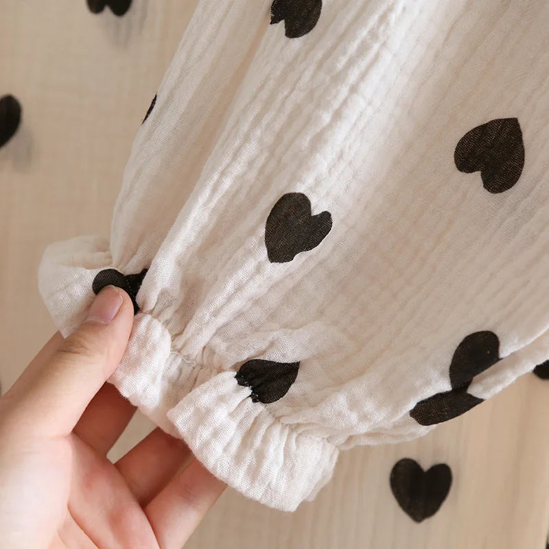 Spring Nightdress Women Cotton Long Home Dressing Gown Sleepshirt Nightgowns Thin Autumn Long Sleeve Sleepdress Casual Sleepwear