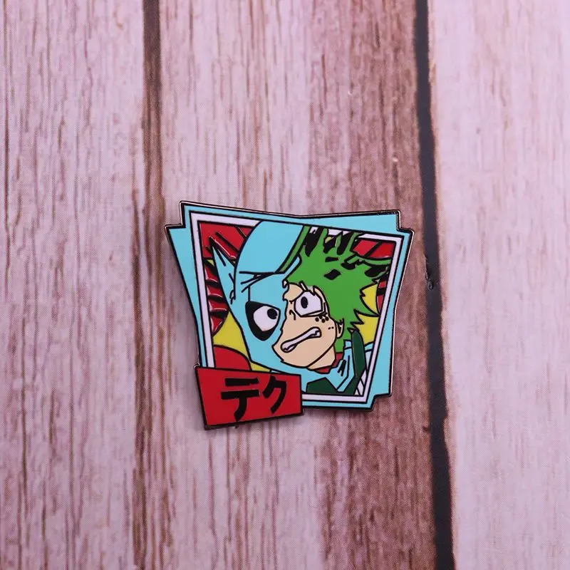 

Мой герой Академия мидория изюку значок брошь Металлическая Булавка косплей костюм мультфильм реквизит аксессуары