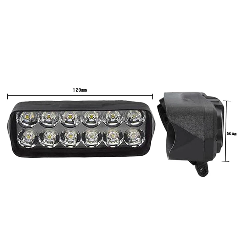 

1pc Motorcycle Car Super Bright 12 LED Light Headlight Spotlights Headlamp High Quality New Arrival 2021