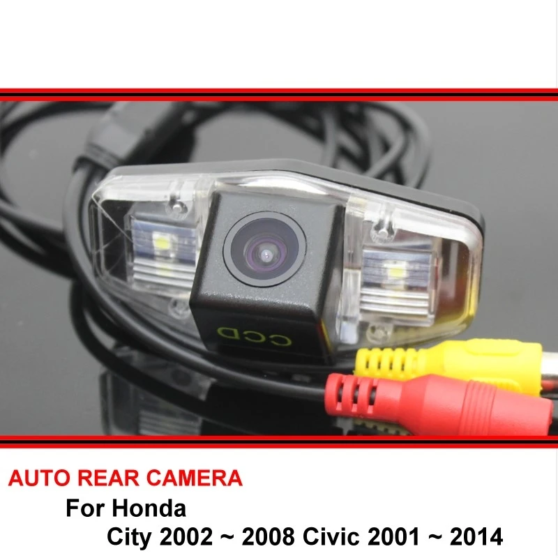 

Для Honda City 2002 ~ 2008 Civic 2001 ~ 2014 беспроводной резервный задний вид для SONY HD CCD ночное видение широкоугольная автомобильная камера
