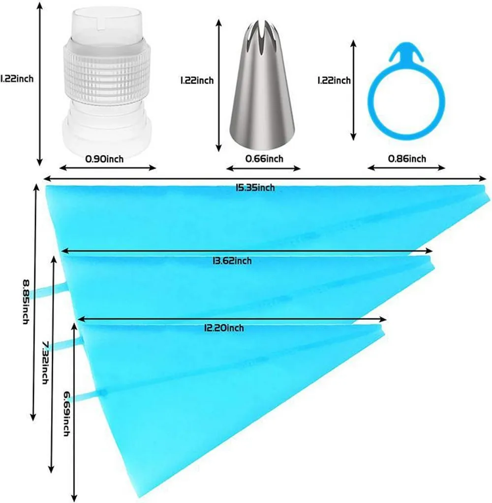 39 шт. силиконовые кондитерские мешки для украшения тортов