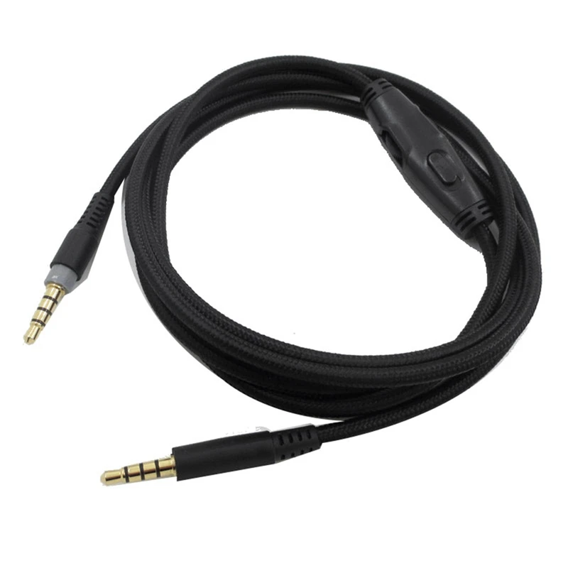 

For -Hyperx Cloud Alpha/-Hyperx Cloud Core Flight Headphone Cable With Volume Control Sound Control Headphone Cable