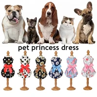 daisy flower print dog skirt pet dress puppy princess dog costume skirts pets dress summer fashion tutu cosplay dog supplies