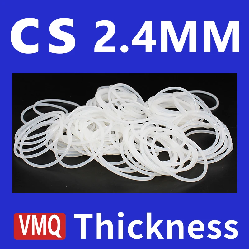 Толщина CS2 4 мм белые уплотнительные кольца из силиконовой резины VMQ уплотнители