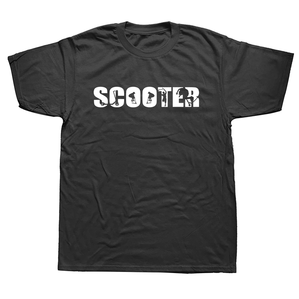 

Funny Kick Scooter Gift Birthday Scooter Rider T Shirts Graphic Streetwear Short Sleeve Birthday Gifts Summer Style T-shirt