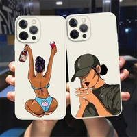 kash afro black girl phone case for iphone 11 12 13 pro max x xr xsmax x 8 7 plus 12 13 mini luxury white soft bumper back cover